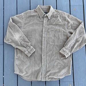 Eddie Bauer Corduroy Beige Shirt